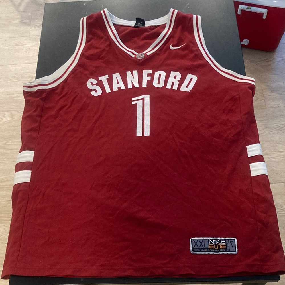 Nike Red Stanford Jersey with White Trim
